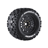 Louise MFT ST Uphill Sport 1/8 Truck Tires on 17mm Hex Black Rims (2)