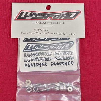 .Lunsford Nitro TC3 Shock Mounts, Titanium (4)