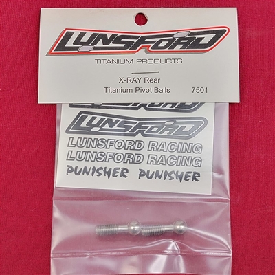 .Lunsford X-RAY Rear Pivot Balls, Titanium (2)