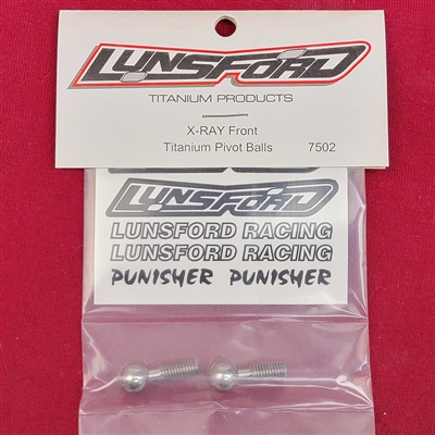 .Lunsford X-RAY Front Pivot Balls, Titanium (2)