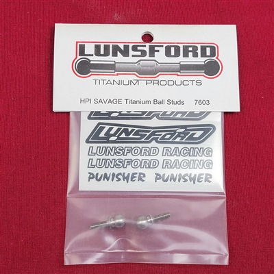 .Lunsford Hpi Savage Ball Studs-Short, Titanium (2)