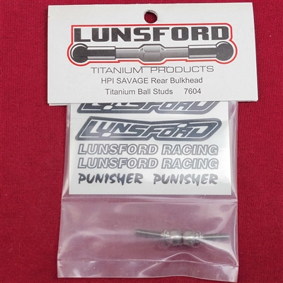.Lunsford Hpi Savage Ball Studs-Long, Titanium For Rear Bulkhead (2)