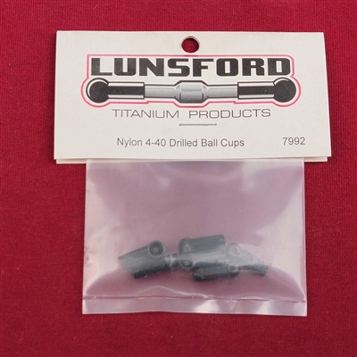.Lunsford Nylon 4-40 Drilled Ball Cups For 18T (6)