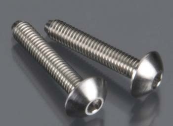 .Lunsford 3 x 16mm Button Head Safety Retaining Screws, Titanium (2)