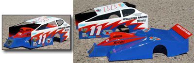 McAllister East Coast Dirt Modified (EDM) Clear Body, requires painting