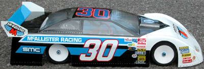 McAllister Knoxville Late Model Dirt Oval Clear 210mm Body, requires painting