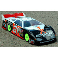 McAllister Tucson Late Model Dirt Oval Clear Body-200mm, requires painting