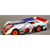 McAllister Vegas Late Model Clear Body-10" wide, requires painting