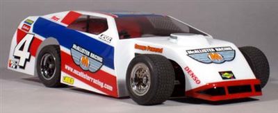 McAllister 1/18th Heartland IMCA Mod Clear Body with decals, requires painting