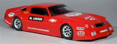 McAllister 1/10th IROC Camaro 200mm Clear Body with decals, requires painting