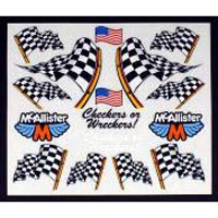 McAllister Checkered Flags Decals