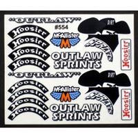 McAllister Outlaw Sprint Decals