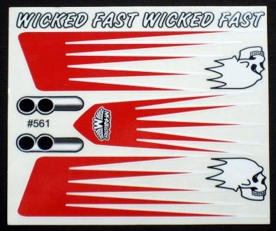 McAllister Red Wicked Zoomies Decals