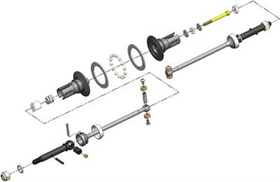 M.I.P. 22 2.0 Pucks Shiny Drive System For Ball Diff