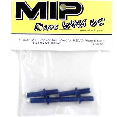 M.I.P. Revo Rocker Arm Posts, Blue Aluminum (4)