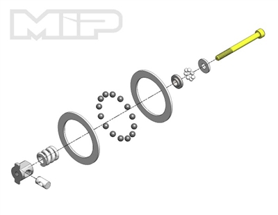 MIP Carbide Diff Rebuild Kit, All ASC B6 Series Vehicles