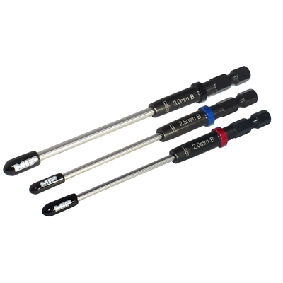 M.I.P. Speed Tip Metric Hex Ball Driver Set Gen 2 (2.0mm, 2.5mm, 3.0mm)
