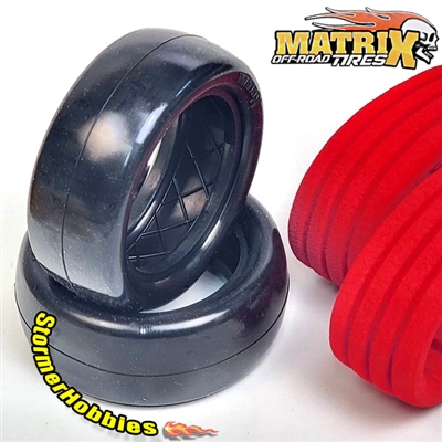 Matrix Buggy Tires 1/10 4WD Front Dirt/Clay Super Soft (2)