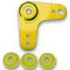 Ofna L-Shaped Servo Arm, Yellow Aluminum