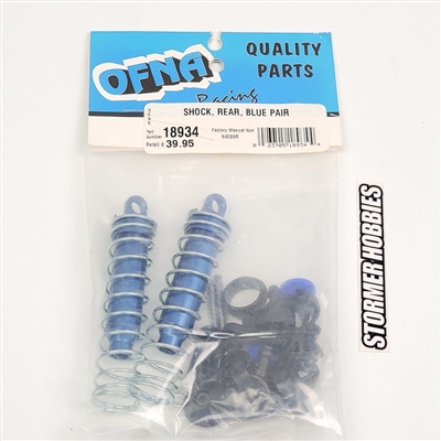 Ofna Rear Shock Set, Blue-Monster Pirate