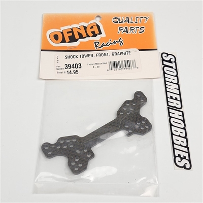 .Ofna Nitro OB4 Front Shock Tower, Graphite