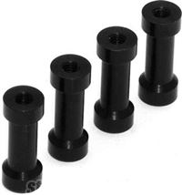 On Point Racing Cross Brace Standoffs, Black (4)