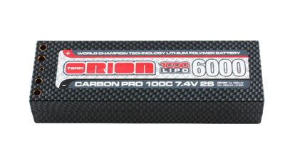 Orion 6000mAh Carbon Pro 100c Lipo 7.4v With 4mm Tube Plugs