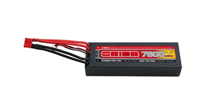 Orion Carbon Pro V-Max 7.6V 7600mAh 110C 2S LiPo Battery with Deans plug