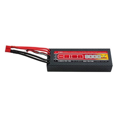 Orion Carbon Pro V-Max 8000mAh  110c 7.6v 2S Lipo Battery with Deans connector