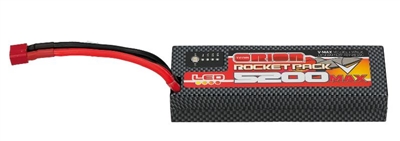 Orion Rocket Pack V-Max LiPo 5200 55C (LED, 7.6V, 2S, Deans)