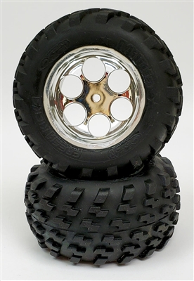 Orion Militia Truck Tires On Rear Losi Rims (2) Pro Compound