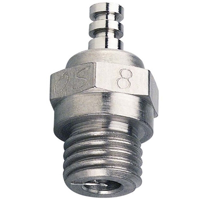 O.S. Engines #8 Standard Medium Glow Plug For .12-.21 Off-Road