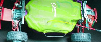 Outerwears Slash 2wd Chassis Shroud, Lime Green