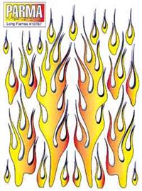 Parma Long Flames Decal Sheet