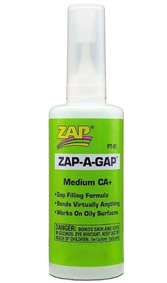 Pacer Racing Pacer Zap-A-Gap Ca+, 1 Oz. Super Glue For Tires