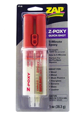 Pacer Racing Zap Z-poxy 5 min Syringe