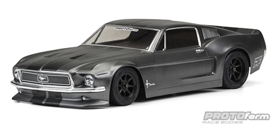 Proto-Form 1968 Ford Mustang 200mm Clear Body for VTA, requires painting