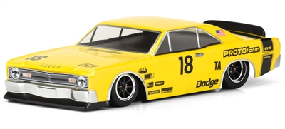 Proto-Form 1967 Dodge Dart VTA 200mm Vintage Clear Body, requires painting