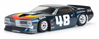 Proto-Form 1970 Plymouth Barracuda VTA 200mm Vintage Clear Body, requires painting