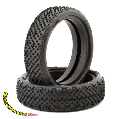 Pro-Motion RC Fury 1/10 Narrow 2WD 2.2 Buggy Carpet Tires, C5 white super soft(2)