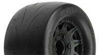 Pro-Line Prime 2.8" Tires Mounted on Black Raid Rims (2)