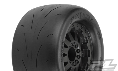 Pro-Line Prime 2.8" Tires Mounted on Black F-11 12mm Traxxas Rims (2)