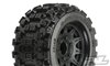 Pro-Line Badlands MX28 2.8" All Terrain Tires on Raid Black 6x30 Removable Hex Wheels (2)