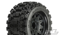 Pro-Line Badlands MX28 2.8" All Terrain Tires on Raid Black 6x30 Removable Hex Wheels (2)