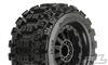 Pro-Line Badlands MX28 Traxxas Bead 2.8" Truck Tires on Black F11 Rims  (2)