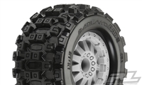 Pro-Line MX28 2.8" All Terrain Tires Mounted on F-11 Stone Gray Rims (2)