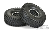 Pro-Line Hyrax 1.9" G8 Rock Crawler Truck Tires on Black/Silver Impulse Rims (2)