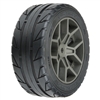 Pro-Line Vector S3 Front/Rear 35/85 2.4" Belted Mounted Tires, 14mm Gray: Vendetta