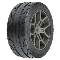 Pro-Line Vector S3 Front/Rear 35/85 2.4" Belted Mounted Tires, 14mm Gray: Vendetta