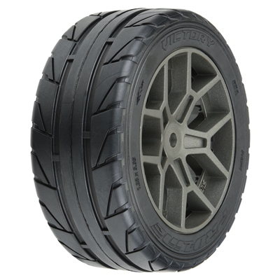 Pro-Line Vector S3 Front/Rear 35/85 2.4" Belted Mounted Tires, 14mm Gray: Vendetta